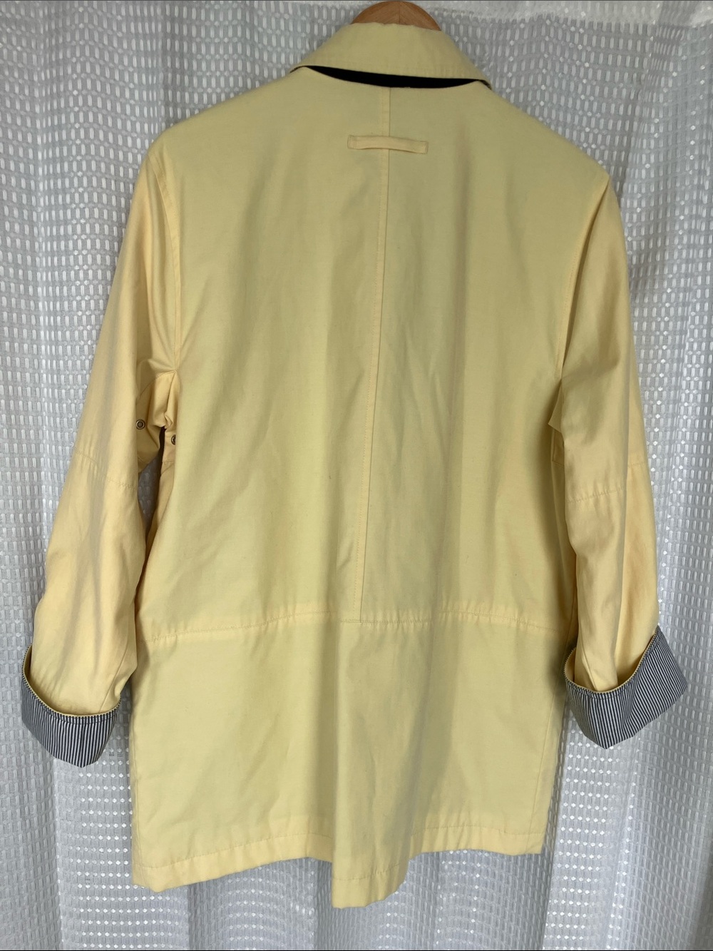 Butter Yellow Utility Travel Jacket Cotton Women's Medium Preppy Equestrian - Picture 8 of 16